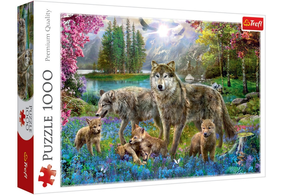 Billede af Family of Wolves - 1000 Brikker